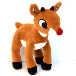 Rudolph the Red Nosed Reindeer Plush Stuffed Animal Christmas Toy Factory 10"